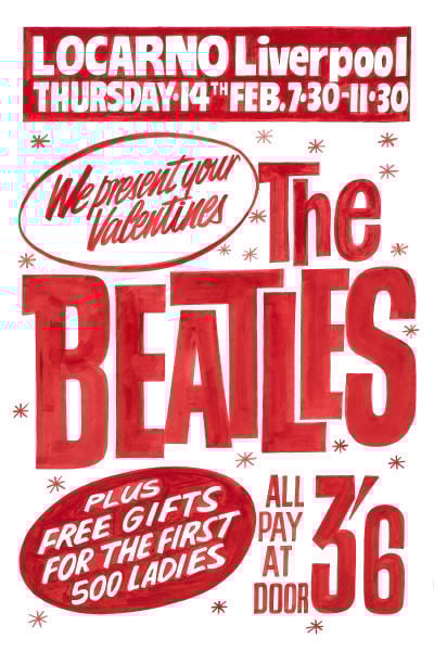 THE BEATLES AT LOCARNO LIVERPOOL CONCERT POSTER 1963 | The Beatles